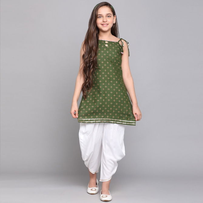 Aakruti 60 Girls Festive Wear  Kurti With Bottom Wholesale Kids Wear Catalog
